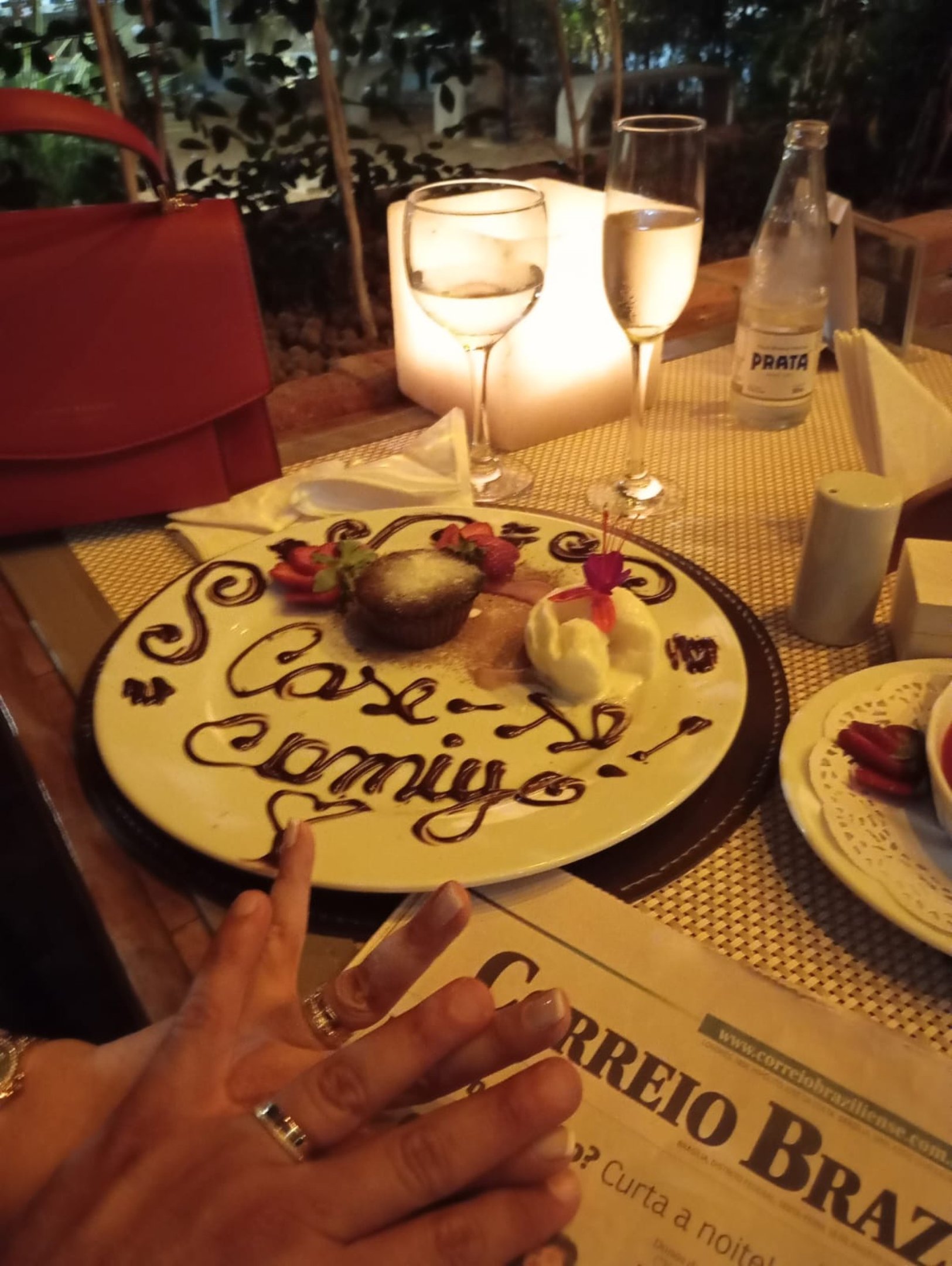 O Correio esteve presente no dia do pedido de casamento