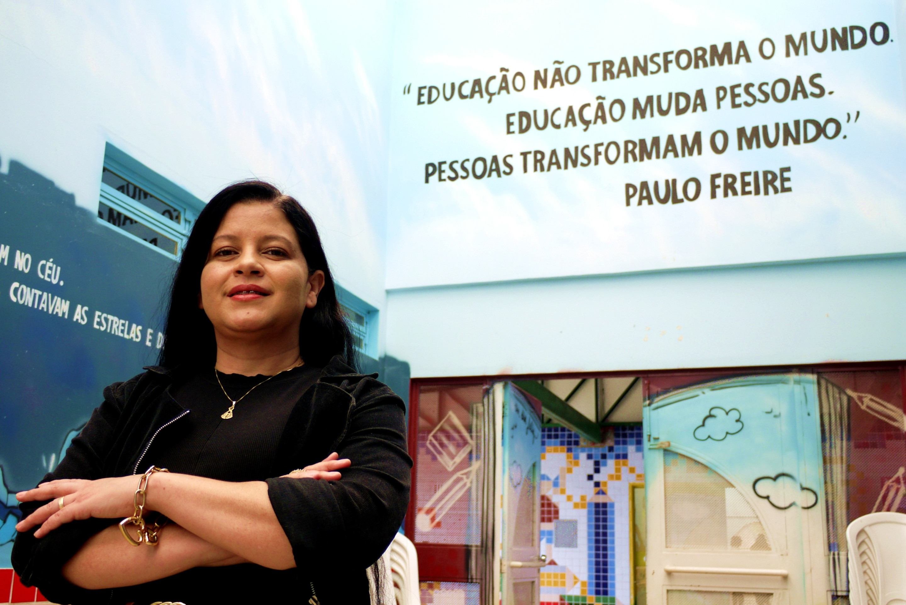 Professora Suely da Silva Claudio, do Centro de Educa&ccedil;&atilde;o Infantil 1 de Ceil&acirc;ndia