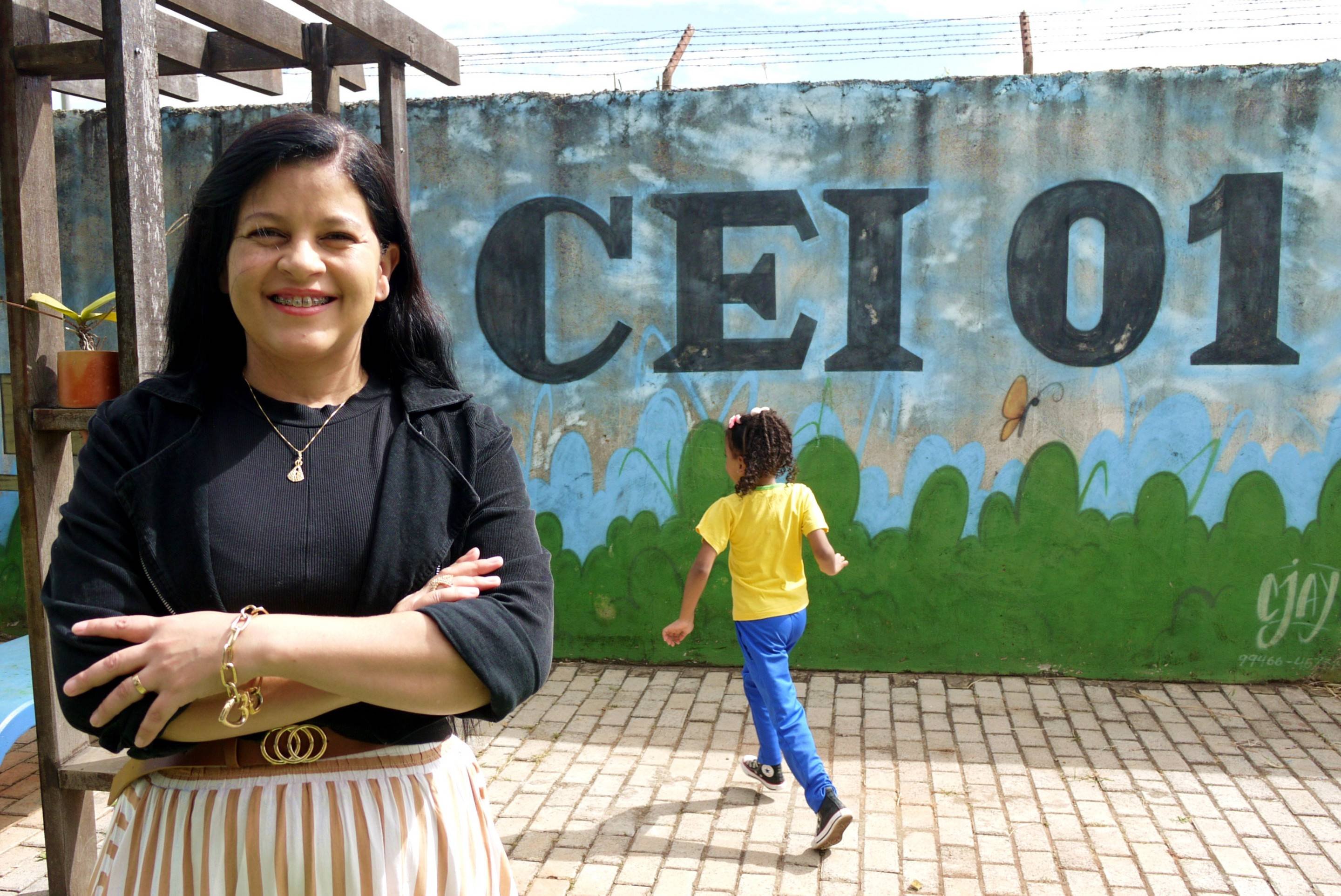 Professora Suely da Silva Claudio, do Centro de Educa&ccedil;&atilde;o Infantil 1 de Ceil&acirc;ndia