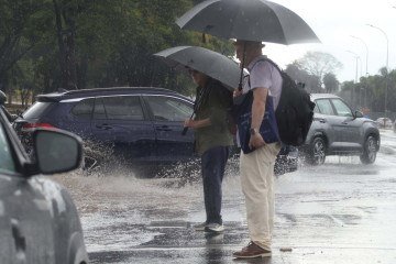 O sábado será marcado por forte nebulosidade. De acordo com o Inmet, existe a possibilidade de pancadas de chuvas em vários pontos do DF - (crédito: Davi Pereira /CB/D.A Press.) O sábado será marcado por forte nebulosidade. De acordo com o Inmet, existe a possibilidade de pancadas de chuvas em vários pontos do DF - (crédito: Davi Pereira /CB/D.A Press.)