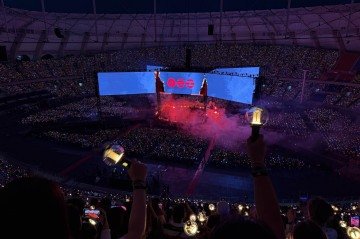 Treze anos após sua estreia, BTS retorna reafirmando sua relevância - (crédito: Rafa Moraes) Treze anos após sua estreia, BTS retorna reafirmando sua relevância - (crédito: Rafa Moraes)