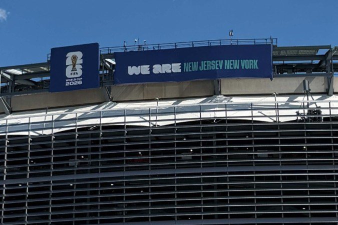 MetLife Stadium, estádio em Nova Jersey
- (crédito: Pedro Bueno / No Ataque) MetLife Stadium, estádio em Nova Jersey
- (crédito: Pedro Bueno / No Ataque)