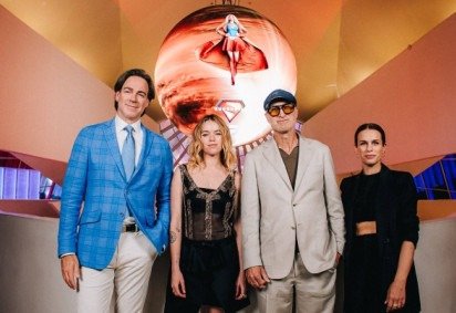 Equipe do filme Supergirl, no Rio de Janeiro -  (crédito: Warner/ Divulgação) -Equipe do filme Supergirl, no Rio de Janeiro -  (crédito: Warner/ Divulgação)