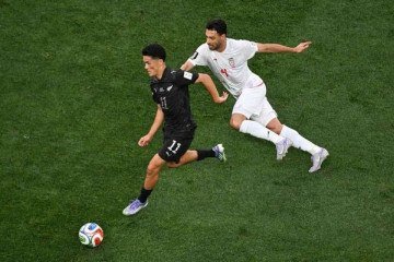 Partida marcou o quarto empate do dia - (crédito: Foto: Divulgação/New Zealand Football) Partida marcou o quarto empate do dia - (crédito: Foto: Divulgação/New Zealand Football)
