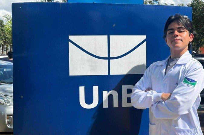 Pedro Victor Paterra, aluno de medicina da UnB -  (crédito: Jo&atilde;o Pedro de Lara Resende )