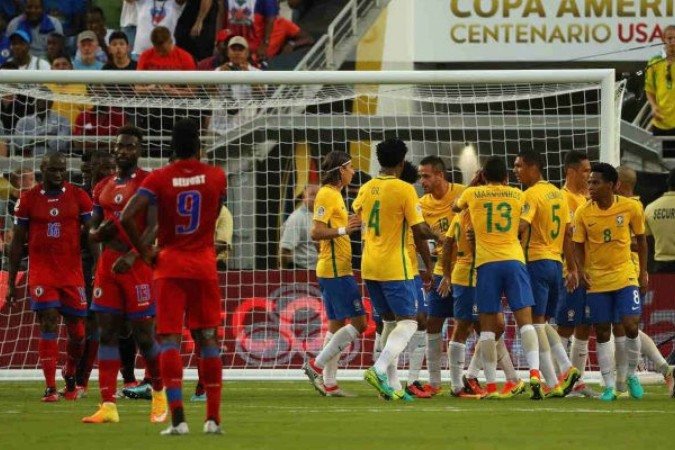 Brasil vai encarar o Haiti pela primeira vez em uma Copa do Mundo - (crédito: Foto: Mike Ehrmann/Getty Images) Brasil vai encarar o Haiti pela primeira vez em uma Copa do Mundo - (crédito: Foto: Mike Ehrmann/Getty Images)