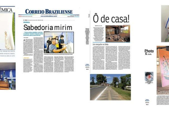 Galeria de matérias do Correio Braziliense acompanha a exposição de Galeno na Caixa Cultural