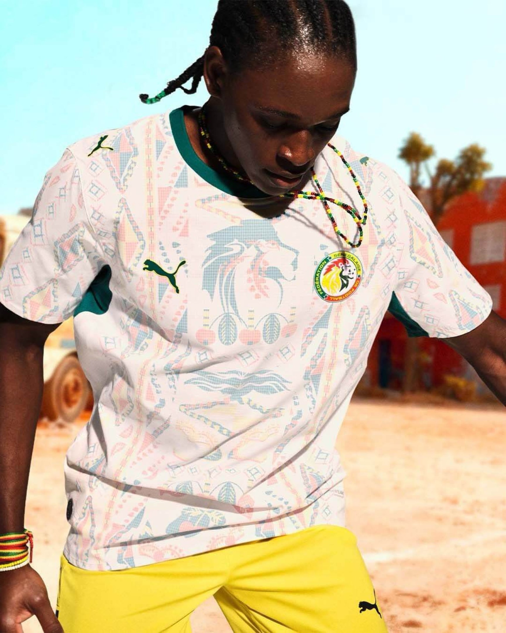 Uniforme titular de Senegal, da Puma 