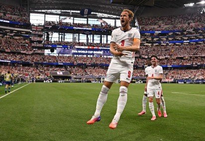 Harry Kane marcou duas vezes na vitória inglesa sobre a Croácia       -  (crédito:  AFP) -Harry Kane marcou duas vezes na vitória inglesa sobre a Croácia       -  (crédito:  AFP)