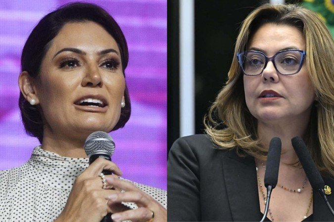 Michelle Bolsonaro e Leila do Vôlei lideram corrida ao Senado segundo pesquisa Correio/OPINIÃO Inteligência Política - (crédito: Montagem: Ed Alves/CB e Waldemir Barreto/Agência Senado )