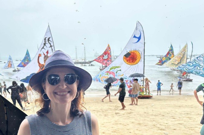 A artista plástica Andrea Dall'Olio participou de todas as edições do Aquavelas
