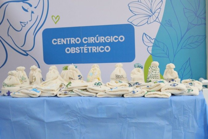  17/06/2026 Davi Pereira/CB/D.A Press. Evento: Produção de toucas no hospital de Santa Maria.