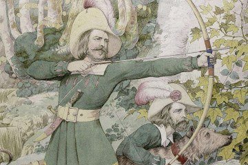 As histórias sobre Robin Hood surgiram como tradição oral no século 12, mas os primeiros relatos escritos datam de 200 anos depois - (crédito: Getty Images) As histórias sobre Robin Hood surgiram como tradição oral no século 12, mas os primeiros relatos escritos datam de 200 anos depois - (crédito: Getty Images)