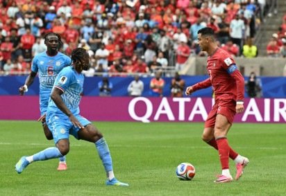 Portugal de Cristiano Ronaldo teve 75% de posse sobre RD Congo, mas tropeçou -  (crédito:  AFP) -Portugal de Cristiano Ronaldo teve 75% de posse sobre RD Congo, mas tropeçou -  (crédito:  AFP)