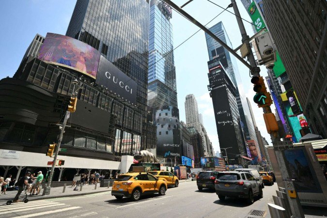 Avenida é uma das mais movimentadas nos Estados Unidos - (crédito: AFP) Avenida é uma das mais movimentadas nos Estados Unidos - (crédito: AFP)