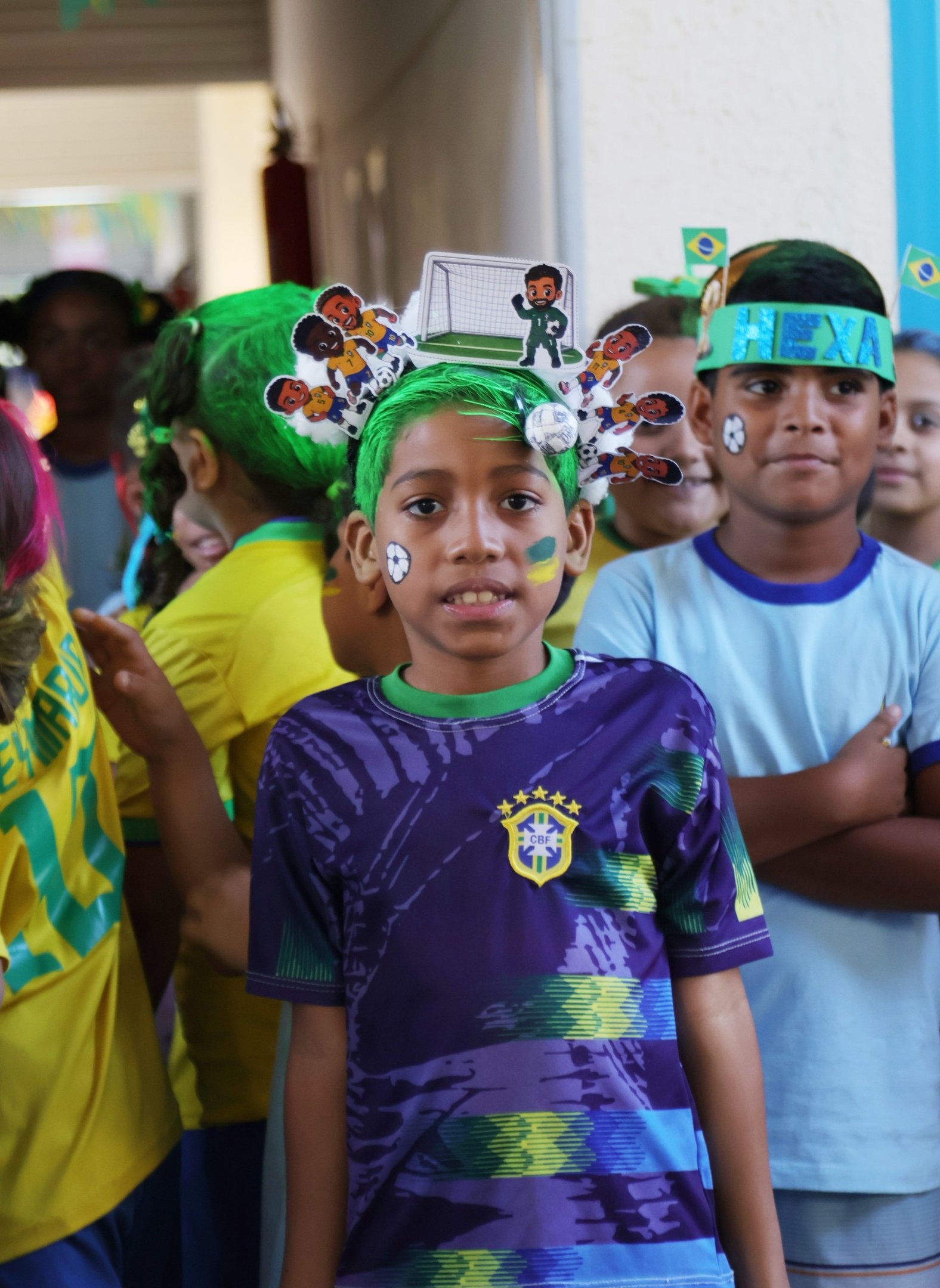 No CED &Aacute;guas do Cerrado, gincana sobre meio ambiente incluiu a Copa