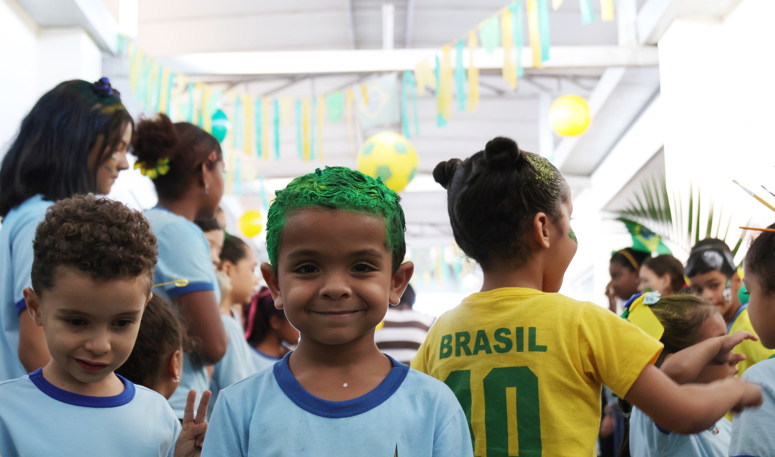 No CED &Aacute;guas do Cerrado, gincana sobre meio ambiente incluiu a Copa