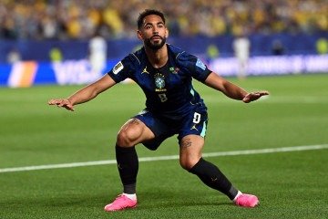 Matheus Cunha garantiu a liderança da seleção brasileira no grupo C com dois gols contra a seleção haitiana - (crédito: AFP) Matheus Cunha garantiu a liderança da seleção brasileira no grupo C com dois gols contra a seleção haitiana - (crédito: AFP)