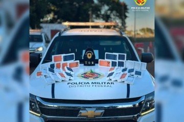 Apreensão ocorreu por volta das 6h40 desta sexta-feira (19/6), em uma operação de combate ao contrabando no Gama - (crédito: Foto: Divulgação/PMDF) Apreensão ocorreu por volta das 6h40 desta sexta-feira (19/6), em uma operação de combate ao contrabando no Gama - (crédito: Foto: Divulgação/PMDF)