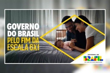 Campanha do governo defende fim da escala 6×1, projeto ainda em tramitação no Congresso - (crédito: Reprodução/Internet) Campanha do governo defende fim da escala 6×1, projeto ainda em tramitação no Congresso - (crédito: Reprodução/Internet)
