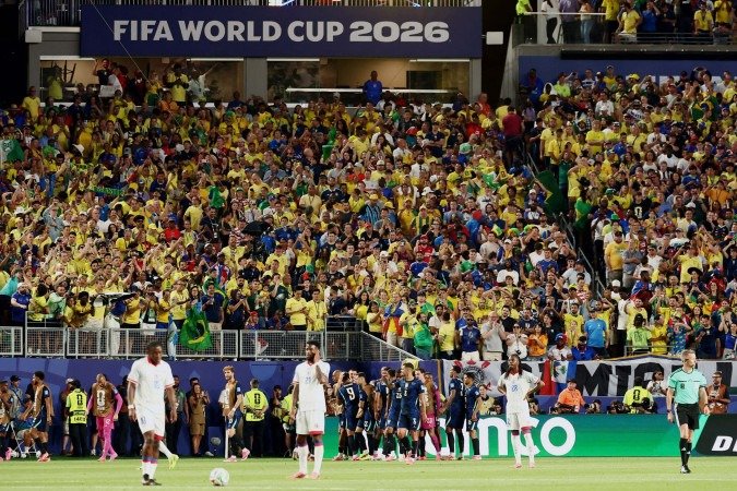 Brasil x Haiti, pela segunda rodada da fase de grupos da Copa do Mundo        
