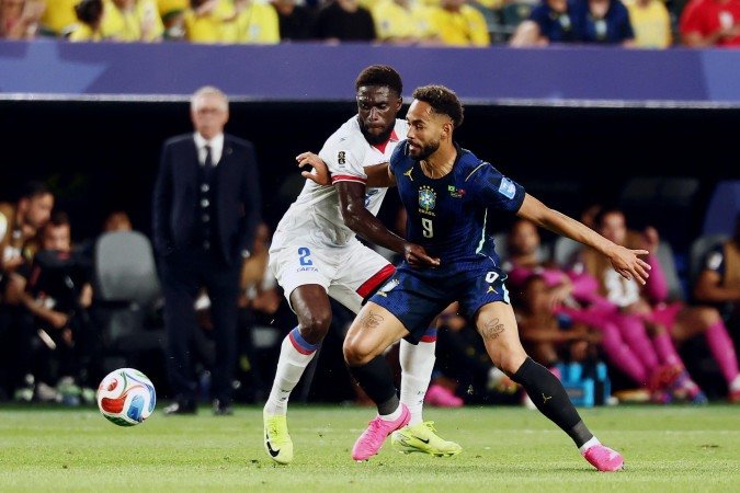 Brasil x Haiti, pela segunda rodada da fase de grupos da Copa do Mundo             