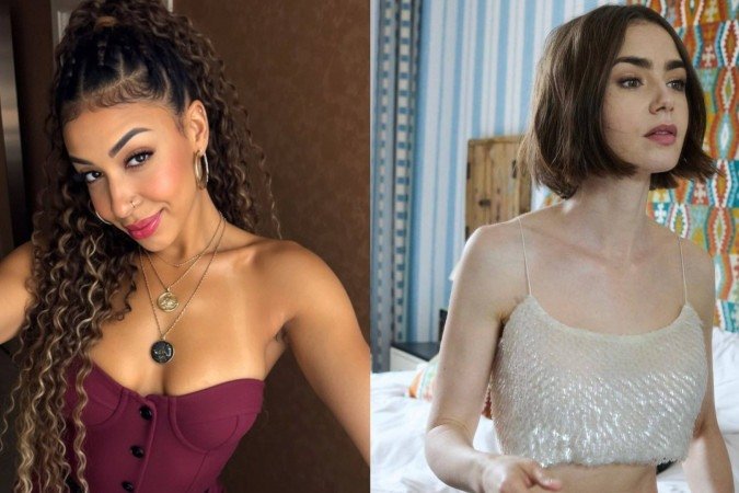 Famosa expõe 'seita fitness' que usava Lily Collins como padrão de magreza - (crédito: @lilyjcollins | @souaemelly | CO ASSESSORIA) Famosa expõe 'seita fitness' que usava Lily Collins como padrão de magreza - (crédito: @lilyjcollins | @souaemelly | CO ASSESSORIA)