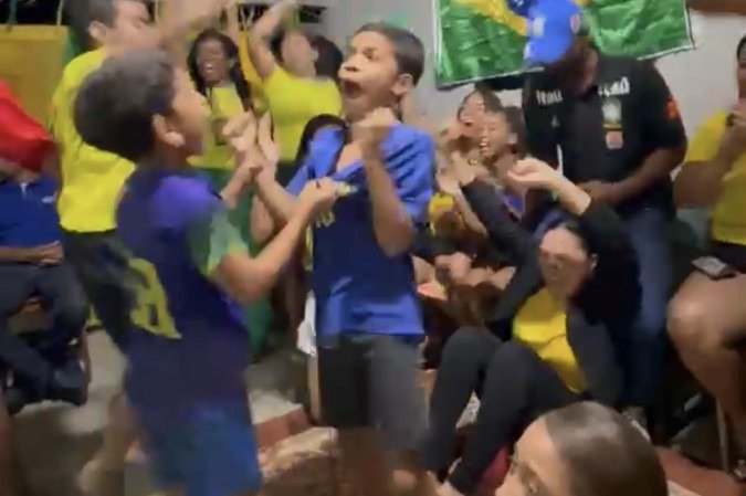 Familiares de Igor Thiago comemoram primeiro Gol do Brasil contra o Haiti - (crédito: Danandra Rocha) Familiares de Igor Thiago comemoram primeiro Gol do Brasil contra o Haiti - (crédito: Danandra Rocha)