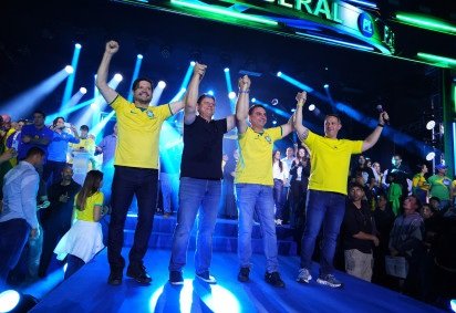 Pré-candidato da chapa de Flávio Bolsonaro, André do Prado confirma candidatura ao Senado ao lado de Tarcísio de Freitas e Guilherme Derrite -  (crédito: Vittor Sales) -Pré-candidato da chapa de Flávio Bolsonaro, André do Prado confirma candidatura ao Senado ao lado de Tarcísio de Freitas e Guilherme Derrite -  (crédito: Vittor Sales)