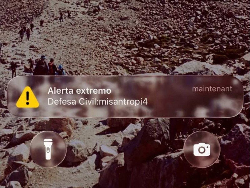 Todos os comunicados foram cadastrados na plataforma como alertas de nível extremo, categoria utilizada em situações que exigem ação imediata da população para proteção da vida. -  (crédito:  Material cedido ao Correio)