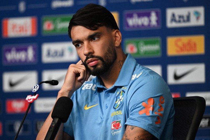 Em coletiva, Lucas Paquetá também falou sobre aprendizados nos últimos anos; parceria com Neymar; e a evolução da equipe no Mundial - (crédito: Mauro Pimentel/AFP) Em coletiva, Lucas Paquetá também falou sobre aprendizados nos últimos anos; parceria com Neymar; e a evolução da equipe no Mundial - (crédito: Mauro Pimentel/AFP)