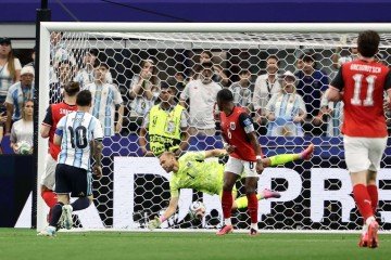 Messi marca contra Áustria e se torna maior artilheiro da histórias das Copa do Mundo ,com 17 gols - (crédito: Aric Becker / AFP) Messi marca contra Áustria e se torna maior artilheiro da histórias das Copa do Mundo ,com 17 gols - (crédito: Aric Becker / AFP)