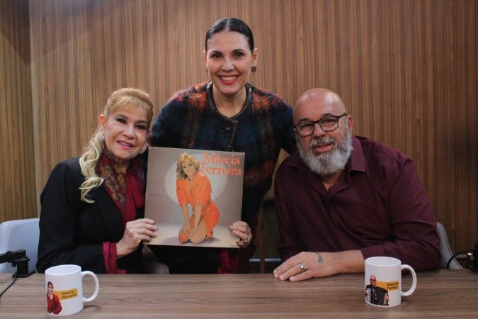 Márcia Ferreira, Márcia Tauil e Marcos Farias, em episódio especial de 40 anos de ‘Chorando se foi’ - (crédito: Samuel Marques/Divulgação) Márcia Ferreira, Márcia Tauil e Marcos Farias, em episódio especial de 40 anos de ‘Chorando se foi’ - (crédito: Samuel Marques/Divulgação)