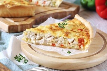 Quiche proteica de frango com palmito (Imagem: photosimysia | Shutterstock) - (crédito: EdiCase) Quiche proteica de frango com palmito (Imagem: photosimysia | Shutterstock) - (crédito: EdiCase)