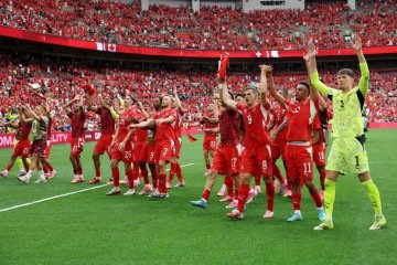 Jogo Su&iacute;&ccedil;a e Canad&aacute; -  (crédito: ALEX GRIMM / GETTY IMAGES NORTH AMERICA / Getty Images via AFP)