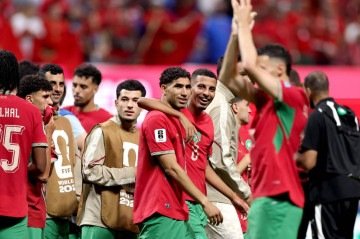 A Seleção Marroquina foi aos sete pontos e ficou com a vice-liderança da chave, liderada pelo Brasil. Já a Seleção Haitiana se despediu do Mundial na lanterna do Grupo C, sem somar pontos -  (crédito: Kevin C. Cox / GETTY IMAGES NORTH AMERICA / Getty Images via AFP)