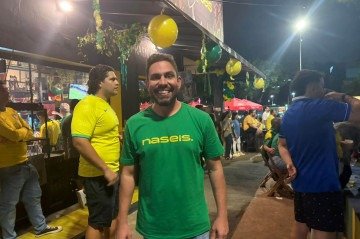 Jomilton Júnior, proprietário do Bar Na Seis, 38 anos e morador do Guará -  (crédito: Rafael Lins/ CB D.A.Press)