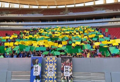 Crian&ccedil;as dos Centros Ol&iacute;mpicos e Paral&iacute;mpicos do DF participam de divulga&ccedil;&atilde;o da Copa do Mundo Feminina 2027