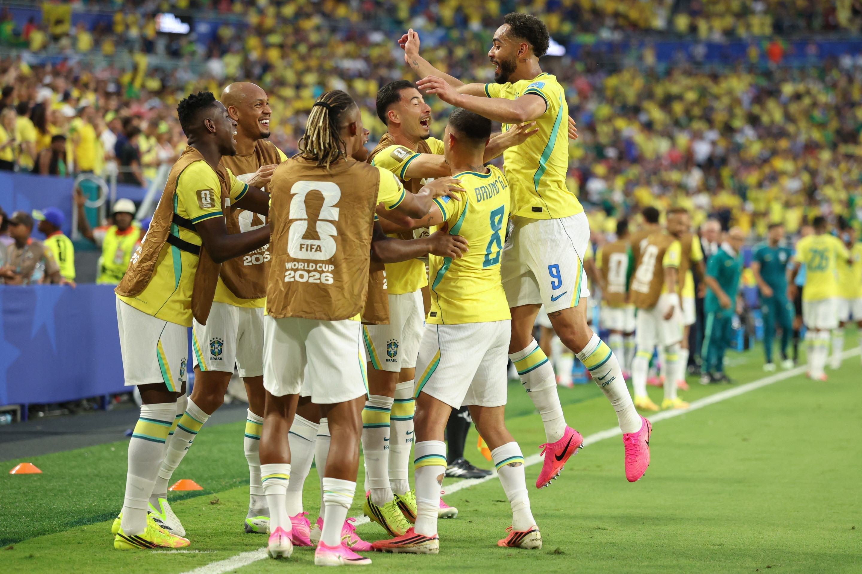 Brasil avan&ccedil;ou em primeiro lugar para a fase de mata-mata      