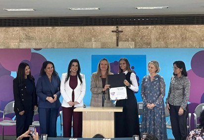 Celina Le&atilde;o define a solenidade como "um momento hist&oacute;rico" na hist&oacute;ria da luta pelos direitos da mulher -  (crédito: Foto: Gabriela Cidade/C.B/D.A Press) -Celina Le&atilde;o define a solenidade como "um momento hist&oacute;rico" na hist&oacute;ria da luta pelos direitos da mulher -  (crédito: Foto: Gabriela Cidade/C.B/D.A Press)