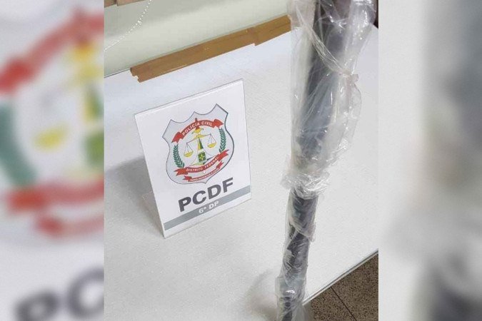Barra de ferro utilizada para matar Heraldo