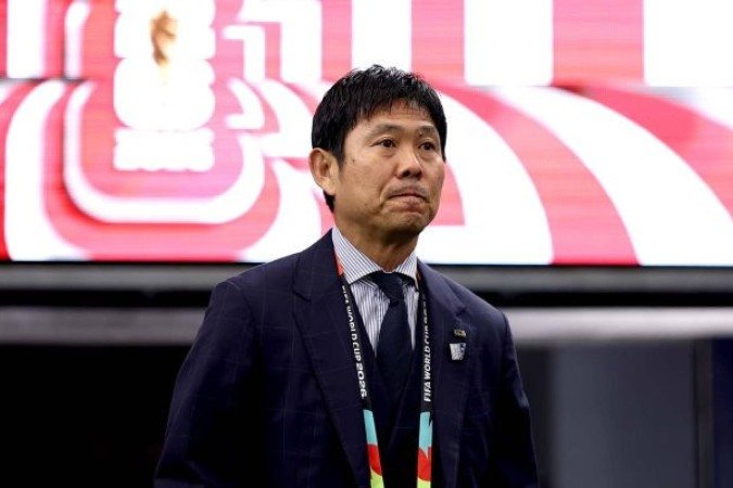 Moriyasu enaltece evolução da equipe e crê em reviravolta diante do Brasil -  (crédito: Foto: Molly Darlington/Getty Images)
