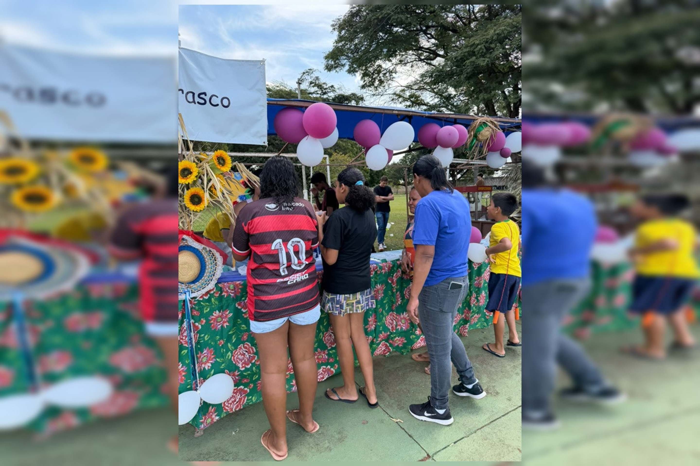 Crian&ccedil;as do Instituto Nosso Lar participaram
