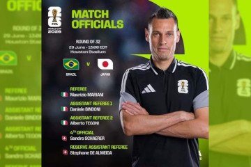 Italiano vai apitar jogo entre Brasil x Japão  -  (crédito: Foto: Divulgação / FIFA)