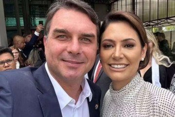 Flavio e Michelle estão no centro de uma disputa sobre quem carregará o estandarte dos Bolsonaro na política - (crédito: Redes sociais) Flavio e Michelle estão no centro de uma disputa sobre quem carregará o estandarte dos Bolsonaro na política - (crédito: Redes sociais)