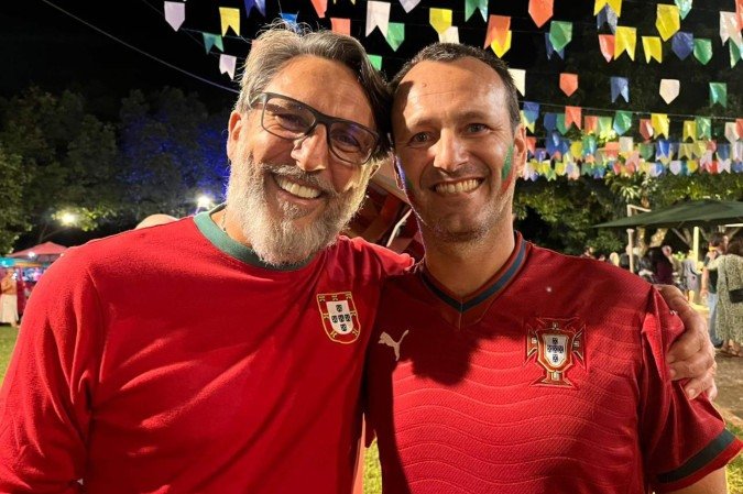 Os amigos Paulo e Vasco (da esquerda para a direita)