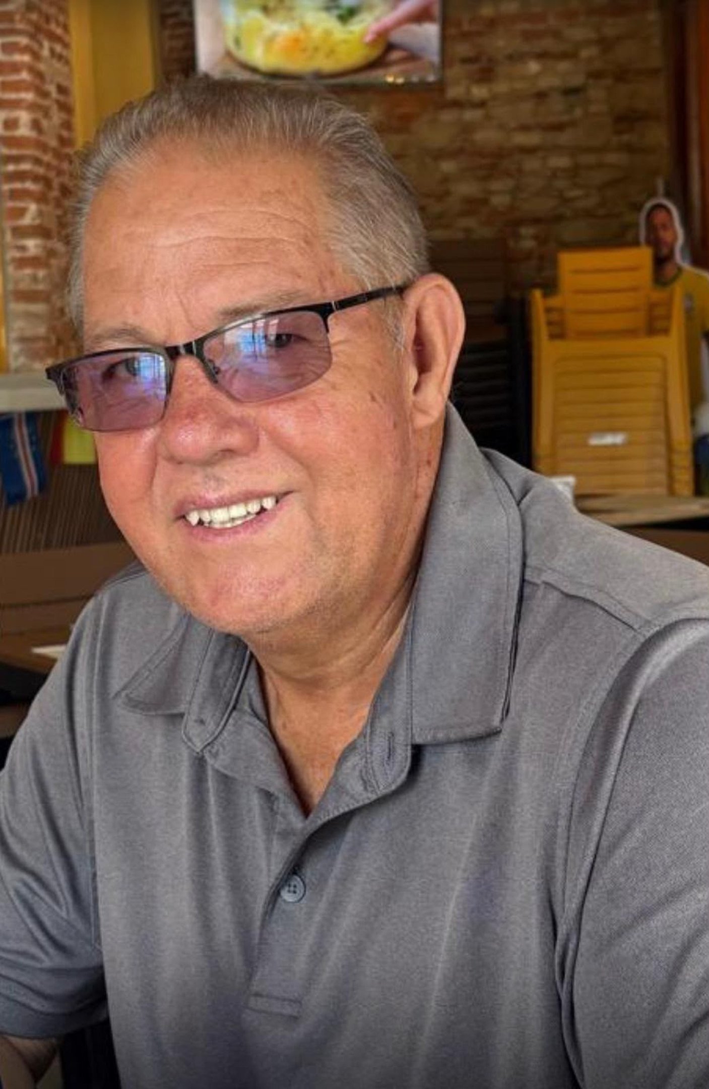 Romildo, 69, viajou com a esposa para celebrar o pr&oacute;prio anivers&aacute;rio