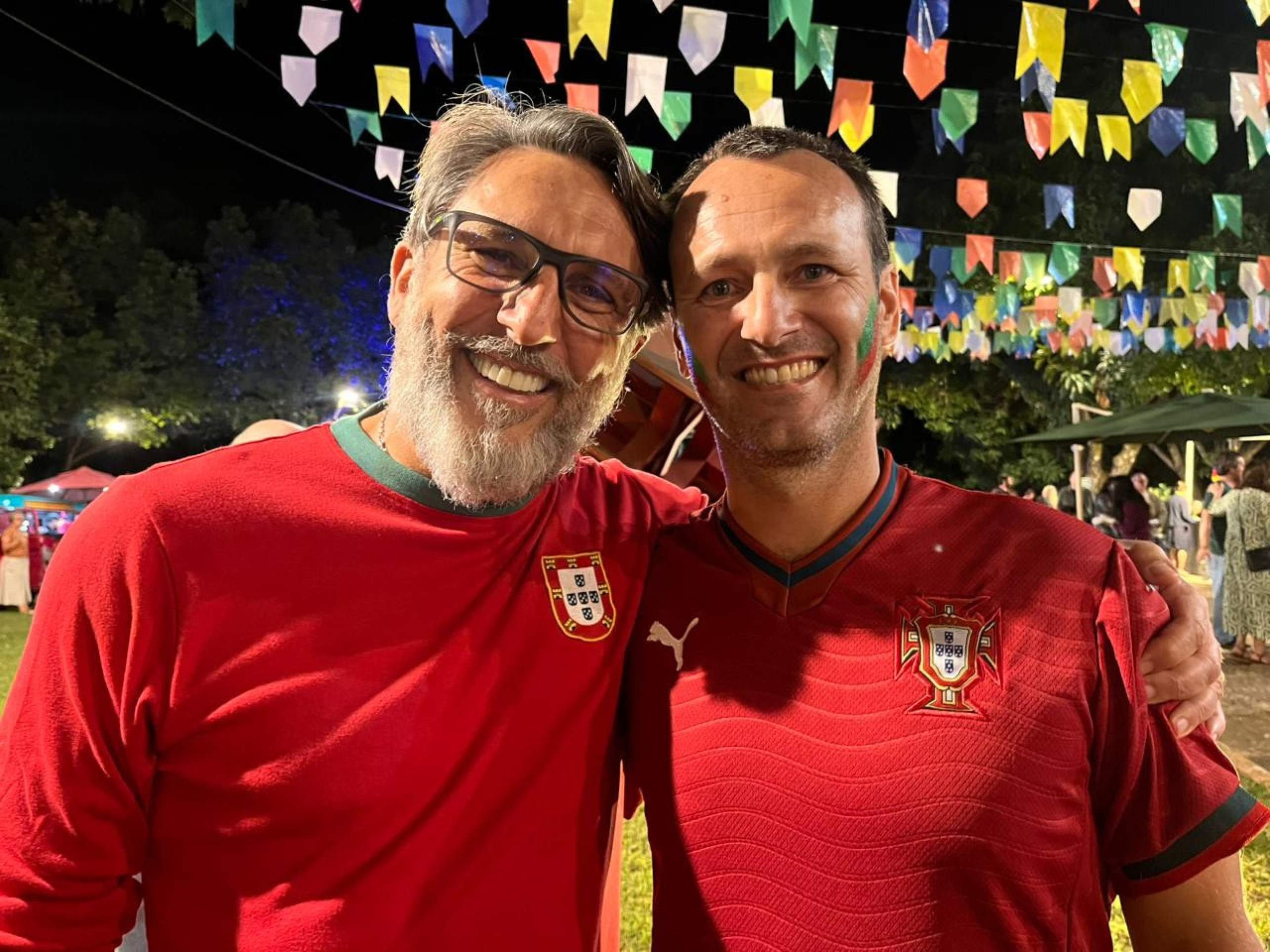Os amigos Paulo e Vasco (da esquerda para a direita)