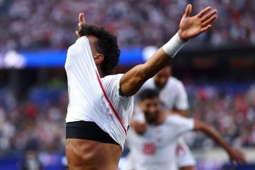 O lateral Ramin Rezaeian foi um dos destaques da campanha iraniana, com dois gols e uma assistência -  (crédito:  Getty Images via AFP)