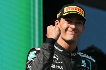 O britânico George Russell, da Mercedes, conquistou a vitória no Grande Prêmio da Áustria na manhã deste domingo -  (crédito: Andrej ISAKOVIC / AFP)